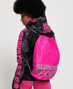 Superdry Sport Drawstring Női Táska Rózsaszín | BFVMI5378